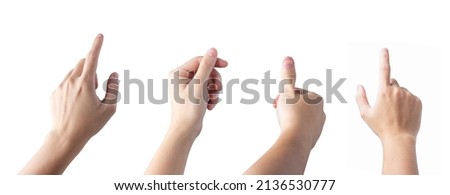 et hand finger touch .sign finger hold .finger press. arm thumb up .hands isolated on white background
 Royalty-Free Stock Photo #2136530777