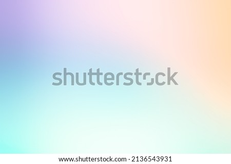 ABSTRACT GRADIENT BACKGROUND, COLORFUL PATTERN, GRAPHIC PASTEL DESIGN, DIGITAL SCREEN OR DISPLAY TEMPLATE, BLURRY BACKDROP FOR WEB DESIGN Royalty-Free Stock Photo #2136543931