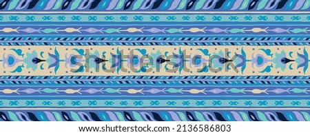Tribal vector seamless pattern. Hand drawn abstract background. Folk stripes and diamonds Ukrainian pattern