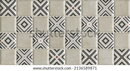Wall Art Decor, Digital Wall Tile Design, Geometric pattern, Abstract wall Decor. In Multi Colors. It can be used For Home Decoration, Wallpaper, Linoleum, Textile, Web Page.