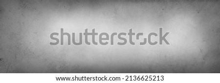Close-up of grey wide textured banner background