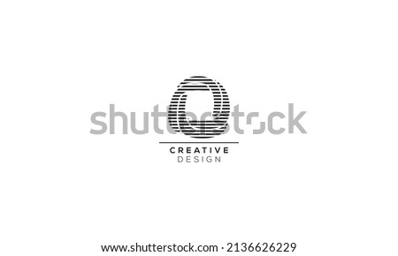 Abstract line art icon logo