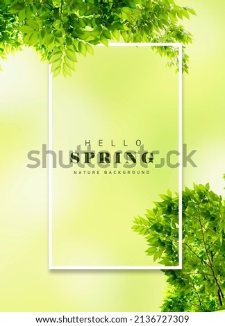 Spring atmosphere background to announce spring