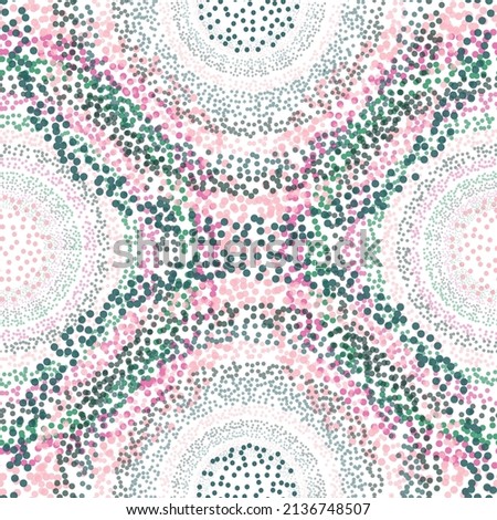 Bright Colored Circle Seamless Pattern for backgrounds Colorful Fish Scale Seamless Pattern