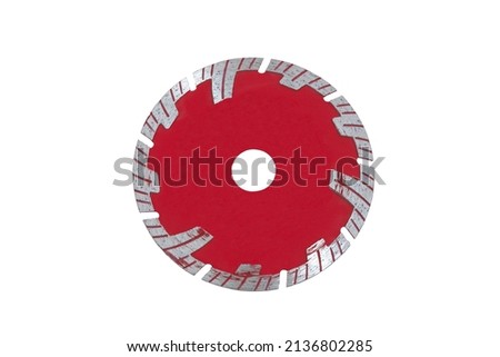 Cutting disk on the white background