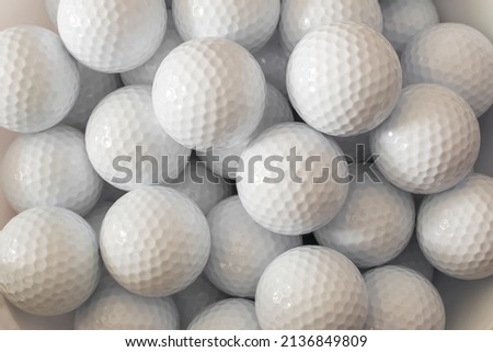 Closeup of the golf ball  background