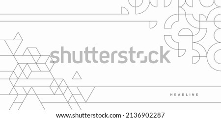 Abstract geometric technological background. Vector creative design.