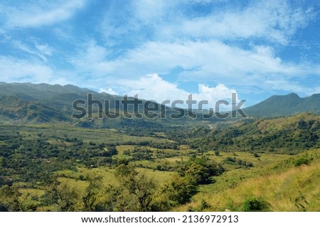 Summer Landscape in Guatemala Central America