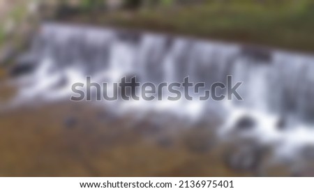 defocus background view of flowing water 
