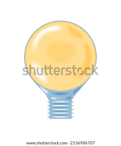 light bulb icon flat vector