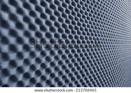 close up sound absorbing sponge in music studio