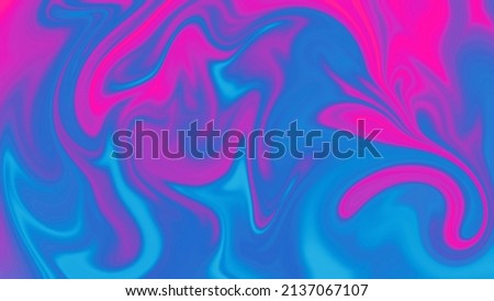 Magenta, blue, teal gradient colourful abstract swirl Royalty-Free Stock Photo #2137067107