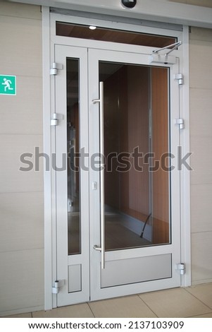 glass door in an office building