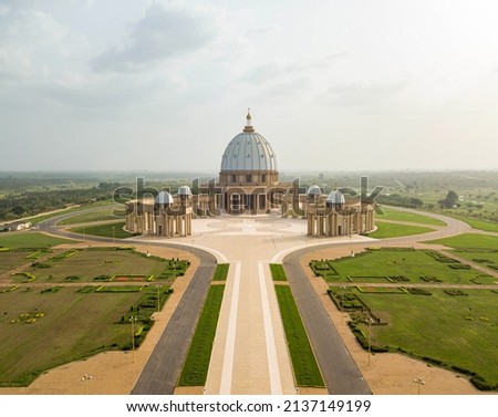 Basilica of Our Lady of Peace in Yamoussoukro, Ivory Coast Royalty-Free Stock Photo #2137149199