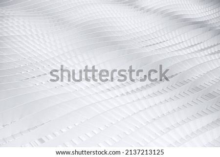 abstract white wave curve smooth gradient pattern for future background.
