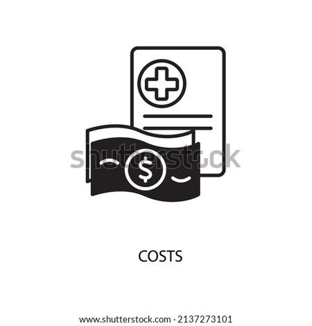 costs icons  symbol vector elements for infographic web