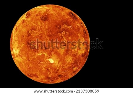 Planet Venus, on a dark background. Elements of this image furnished by NASA. High quality photo