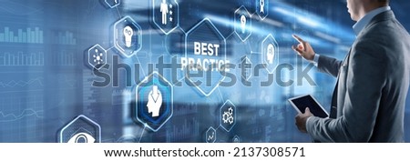 Best Practice Business Technology Internet successful business concept Royalty-Free Stock Photo #2137308571