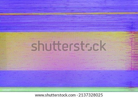 Colorful abstract stripes background formed on screen. LCD is due to an accident when LCD screen is dropped to floor causing display problems on screen. LCD that cannot be displayed normally