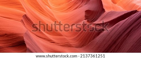 Scenic Antelope Canyon, Arizona, USA.  Abstract background. Wallpaper and website concept. Royalty-Free Stock Photo #2137361251