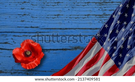 Memorial day, background with american flag 