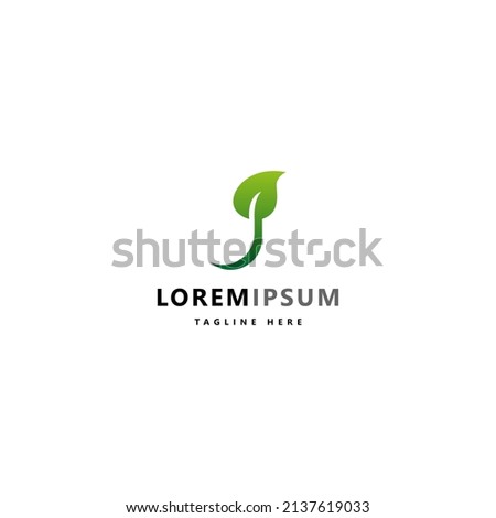 Abstract leaf logo vector illustration. Nature, ecology, garden, plant and organic logo design concept