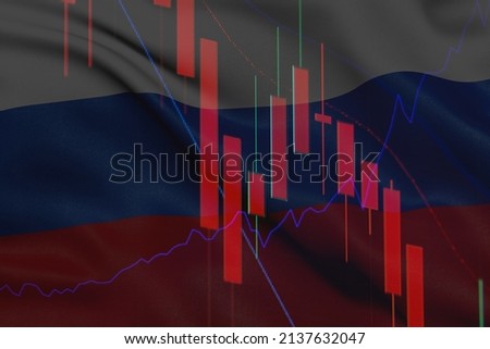 Stock loss image on Russian flag