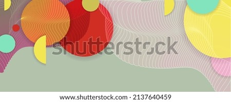 Summer abstract Bright juicy colors background with geometric elements, lines and dots for text, universal design, banner concept