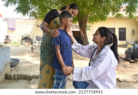 Indian doctors doing social service at village