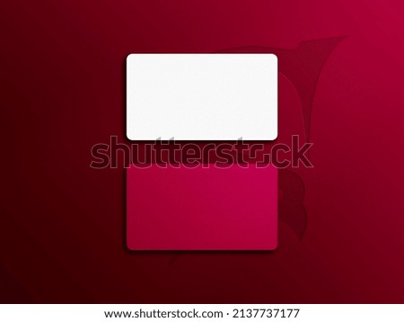 Blank business card mockup design