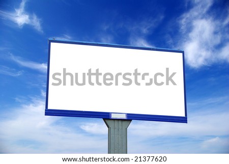  billboard on sky