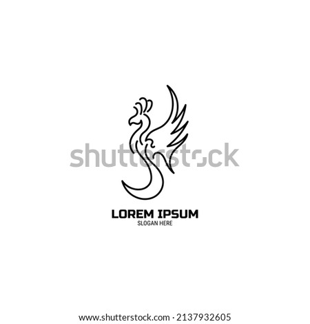 Phoenix Logo Design simple for your project