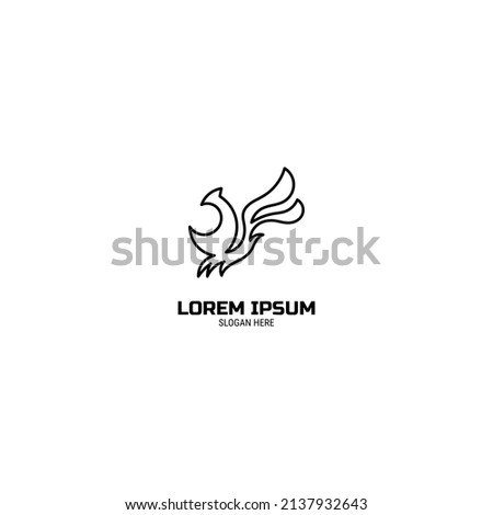 Phoenix Logo Design simple for your project