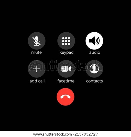 Smartphone display icon isolated on black background. Multimedia symbol modern, simple, vector, icon for website design, mobile app, ui. Vector Illustration. Iphone call, video call, notif.