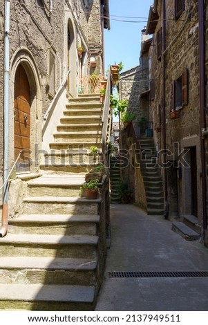 Bomarzo, medieval village in the Viterbo province, Lazio, Italy