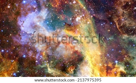 Cosmic cloud nebula - many light-years away from Earth. Elements of this image furnished by NASA.