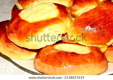 pictured dessert sour cream buns
