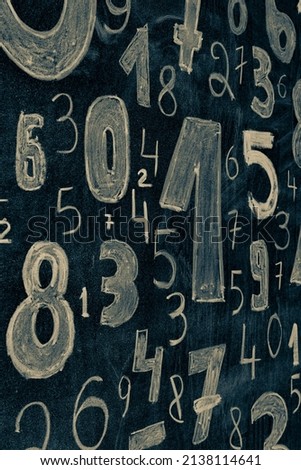 Abstract Background with Numbers. Finance data concept. Mathematics. Seamless pattern with numbers. financial crisis concept. Business success.