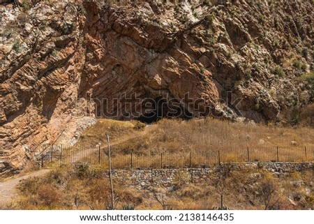 Guitarreros Cave located in the district of Shupluy, Yungay, Ancash - Peru. Royalty-Free Stock Photo #2138146435