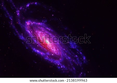Beautiful spiral galaxy. Elements of this image furnished by NASA. High quality photo
