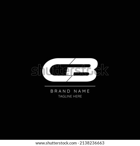 Alphabet initial letter icon logo CB