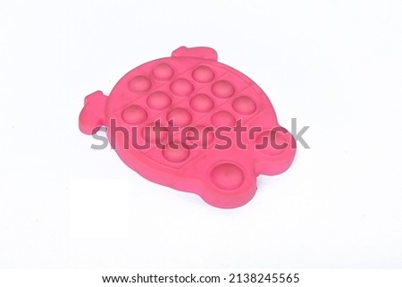 Pink pop isolated on a white background                               