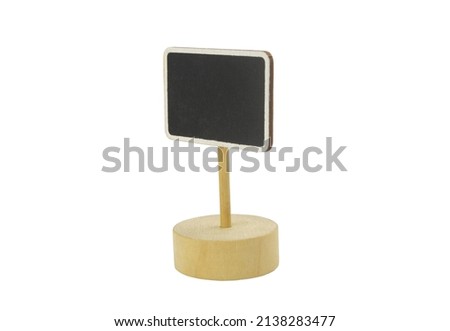 Blackboard label or pointer isolated on white background