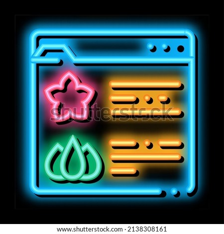 flower shop web site neon light sign vector. Glowing bright icon flower shop web site sign. transparent symbol illustration