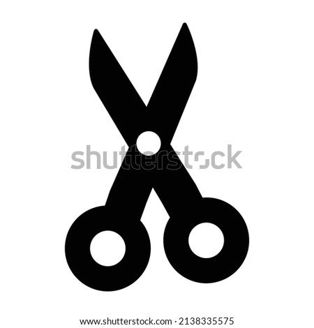 scissor  Glyph Style vector icon which can easily modify or edit