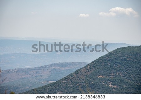View from Tzfat (Safed). Upper Galilee, Israel