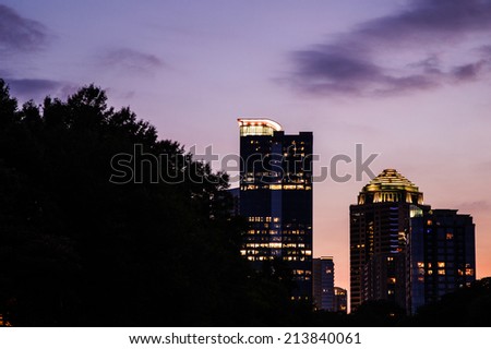 Skyline from Piedmont Park - Atlanta, Ga.