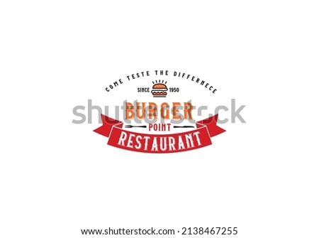 Creative Food  restaurant logo vector template. 