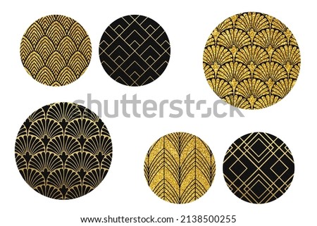 Round key- chain, magnet, cover design with deep green leather texture. Art Deco sublimation set ready to print on white background Royalty-Free Stock Photo #2138500255