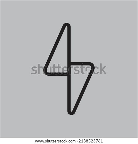 strom symbol icon vector flat design